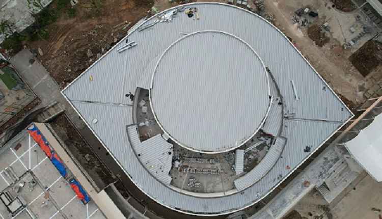 拓佳YX65-400鋁鎂錳板供貨嵊州市西港職業(yè)教育中心屋面項目