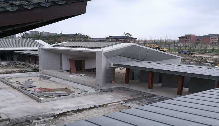 拓佳YX25-430鈦鋅板下沙某大學(xué)小區(qū)工程欣賞